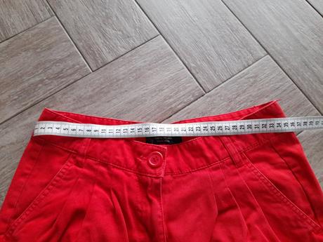 Červené riflovinové "mrkváče", zn. gate, vel.36, gate,36