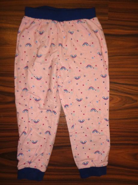 Flanelové pyžamové kalhoty - duhy 98/104, lupilu,98