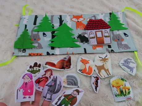 Quiet book červená karkulka,