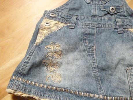 Riflová laclová sukně 4 r, adams,104