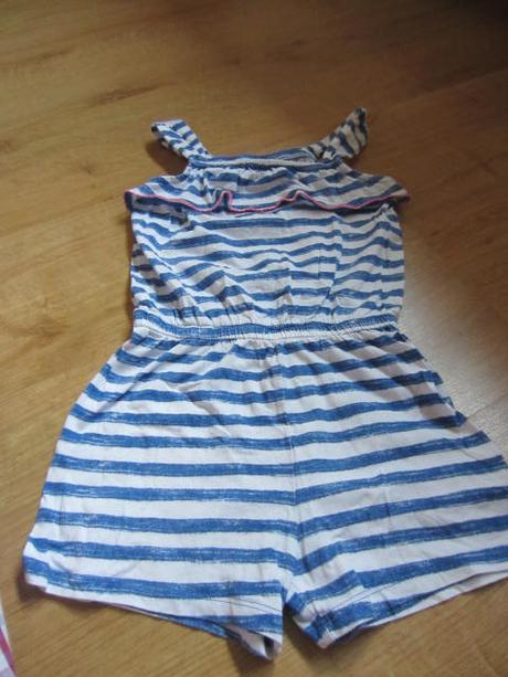 Veselý letní pruhovaný overálek, oshkosh,116