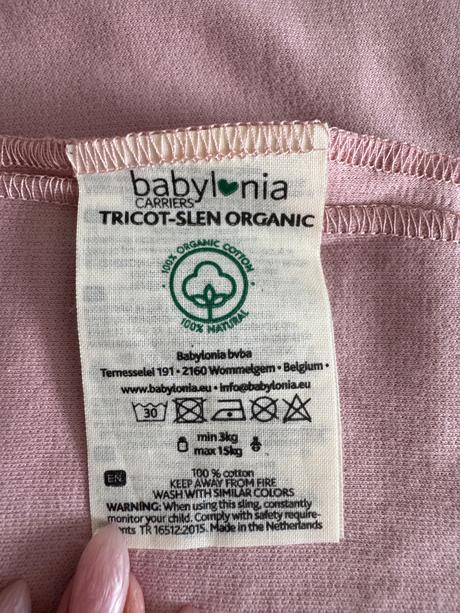 Babylonia tricot-slen organic světle růžový, babylonia