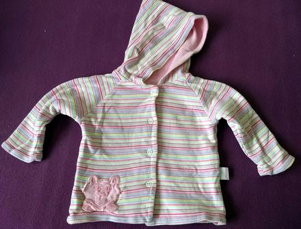 Pruhovaný kabátek/mikina, 74