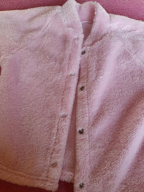 Kabátek růžový opočenský na miminko holčičku, 68