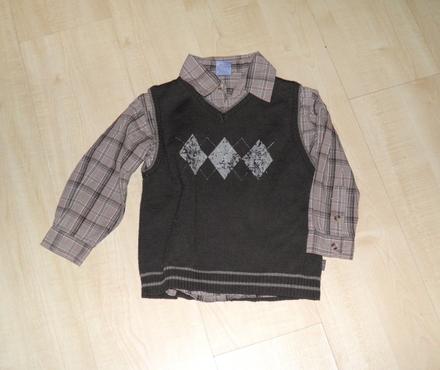 Top stav - klučičí košile - vel.98, pumpkin patch,98