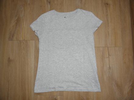 Dívčí šedé tričko zn. h&m vel.146/152, h&m,146