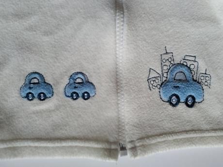 Flísová mikinka s autíčky, 68