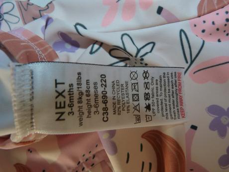 Next plavkový overal upf 50+ vel. 68, next,68