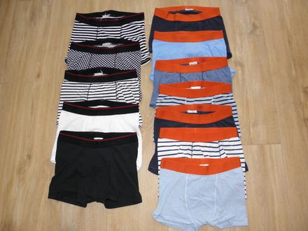 12x chlapecké boxerky zn. tchibo vel.134/140, tchibo,134