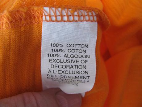 Krásně oranžové bavlněné tričko s nápisem, children's place,92