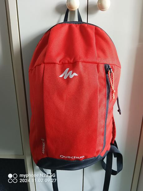 Batoh "decathlon-quechua" oranžovo-šedá, 