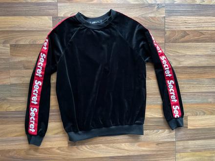 Sametová mikča s nápisem secret, vel s i více, fb, s