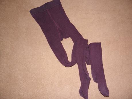 Vínové punčocháče zn. tchibo vel.122/128, tchibo,122