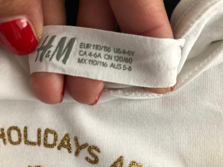 2trika zajíček jednorožec kouzel les 116cm 4-6let, h&m,110