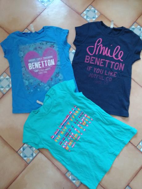 3x tričko benetton, benetton,104