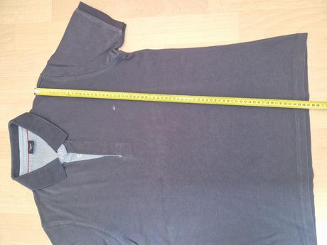 Tričko s límečkem tmavě šedé tommy hilfiger, tommy hilfiger,m