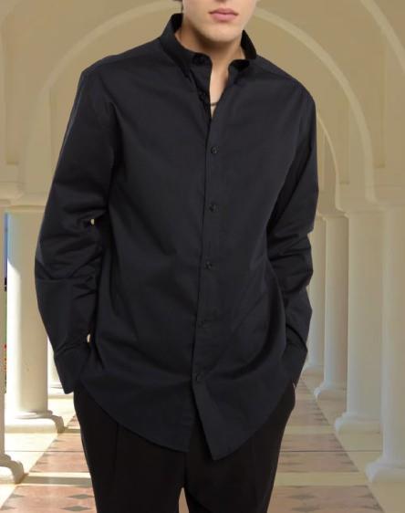 Smog černá košile easy care, xs