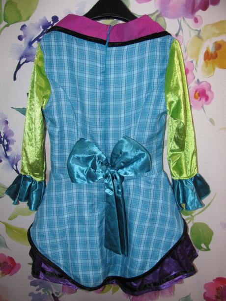 Karnevalový dívčí kostým klaun s čepičkou,