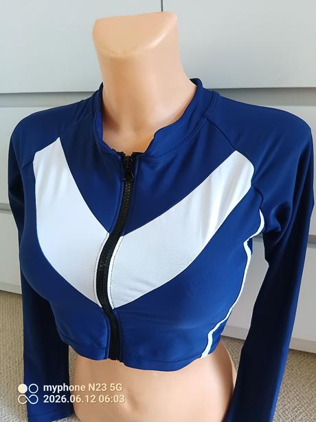 Crop top mikina s push up podprsenkou zn."aiosnuo", l