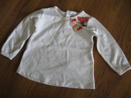 Triko s motýlky, zara,74