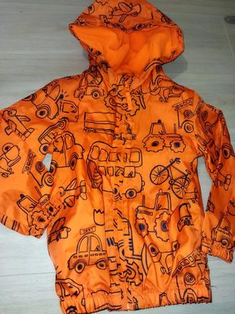 Oranžová bunda s traktory 98 george, george,98