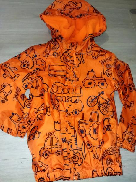 Oranžová bunda s traktory 98 george, george,98