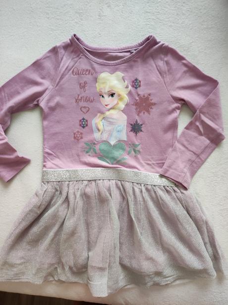 Šaty frozen vel. 104-110, c&a,104