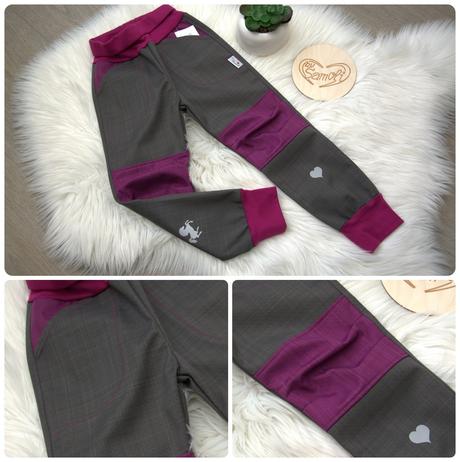 Softshellové kalhoty comfort  vel. 80-158, 74 - 158