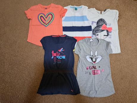 Trička kr.rukáv 5 ks, vel. 122, 122