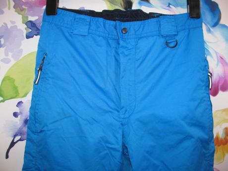 Chlapecké modré lyžařské kalhoty, oteplovačky, crivit,152