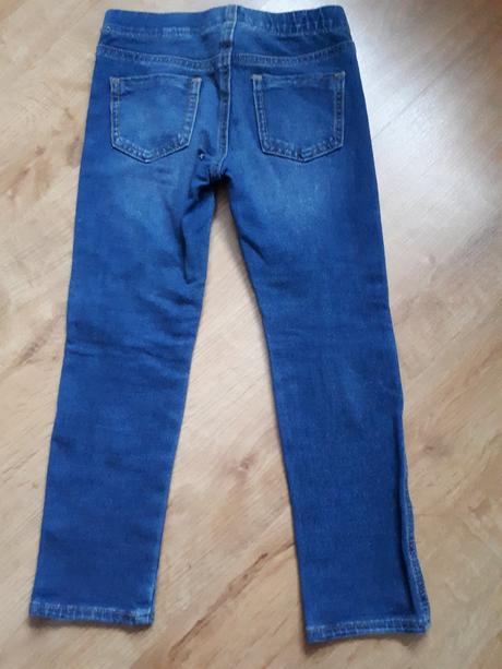 Džínové riflové legíny, džegíny, h&m,110