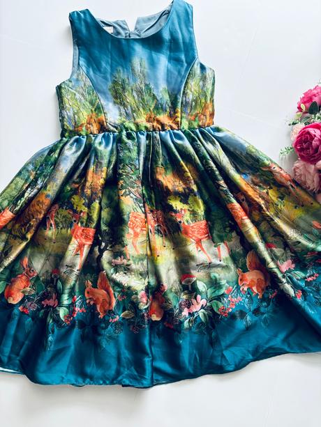 Ob/ šaty letní saténové - v.6 let, monsoon,116