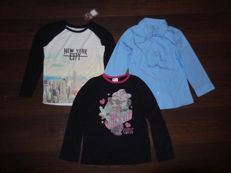 Dívčí trička a košile s dl.ruk. - vel.8-9let, disney,134