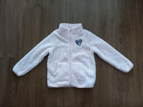 Růžová chlupatá mikina, lupilu,110