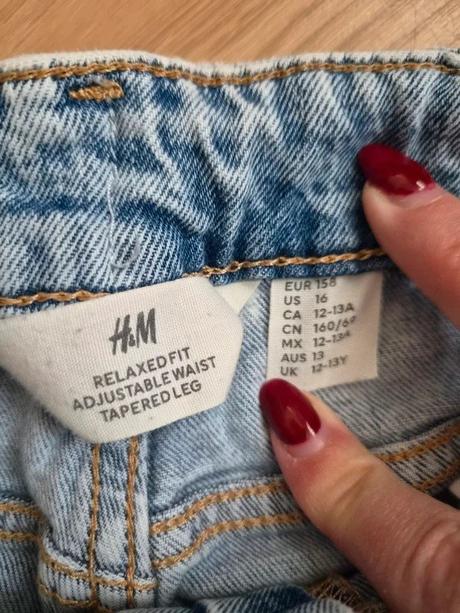 Džíny h&m, vel. 158, h&m,158