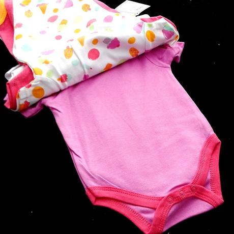 Dětské body, 5 ks, icecream, soft touch,68