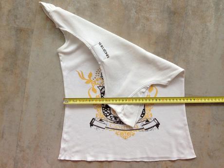 Bílé tričko s korunkou zn. mango jeans, vel.m, 38, mango,m