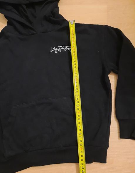 Mikina černá crop nyc vel.134-140, 134