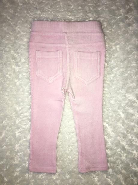 Růžové sametové skinny kalhoty benetton, benetton,80