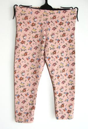 W9 květované legíny vel. 80, primark,80