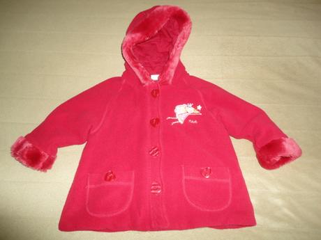 Hezký přechodový fleec kabátek, vel. 1,5-2 roky, next,92