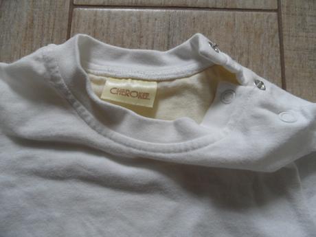 Tričko bílé 3-6 měsíců, cherokee,68