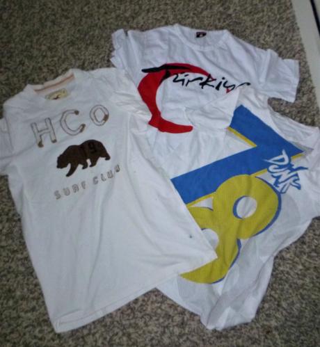 Sada 3 trika vel.cca.158-164 (nebo sko), hollister,158