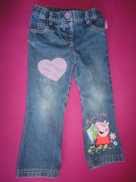 Krásné riflíky kolekce peppa pig, vel. 2-3 roky, m&co,98