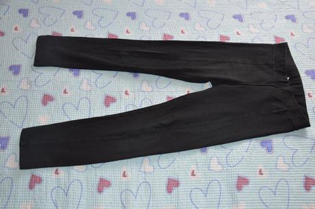 Černé legíny legínky, h&m,128