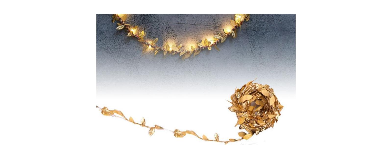 Svítící girlanda listy