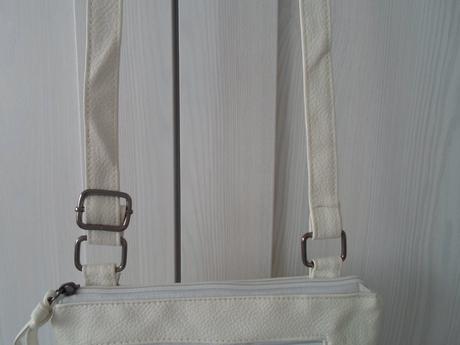 Bílá krémová kabelka cross body, 