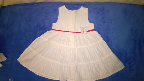 Plátěné bílé šaty, ham, vel 80, h&m,80