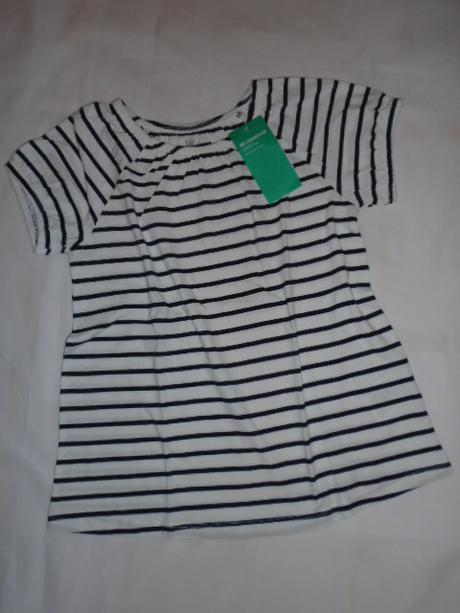 Tričko organic bavlna proužek h&m 8-10 l 134-140, h&m,134 / 140