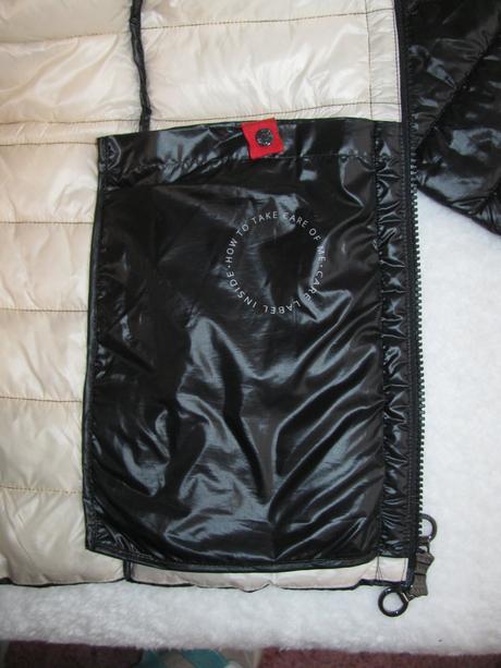 Černá zimní prošívaná bunda s kapucí s.oliver, s.oliver,40